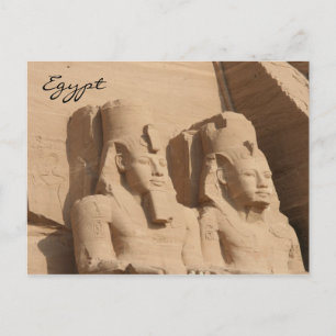 Cartão Postal abu simbel pharoah
