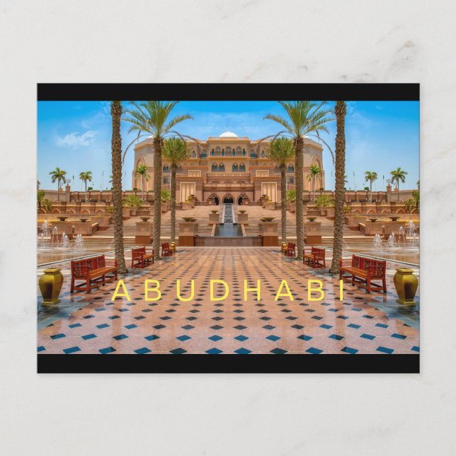 Cartão Postal Abudhabi - Palácio (Frente)
