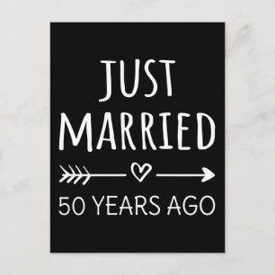 Cartão Postal Acaba de se Casar Há 50 Anos I