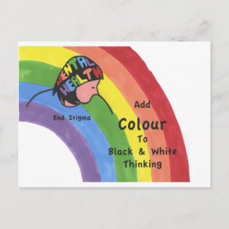 Cartão Postal Acabar com o estigma da saúde mental