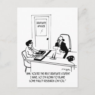 Cartão Postal Academia Cartoon 6261