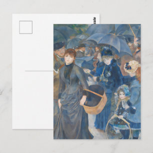 Cartão Postal Academia Sombria Guarda-Chuva Azul de Renoir Pintu