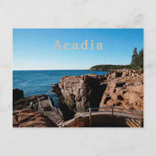 Cartão Postal Acadia National MDI Thunder Hole Maine