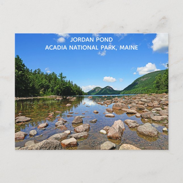 Cartão Postal Acadia National Park Maine Jordan Pond Viagem (Frente)