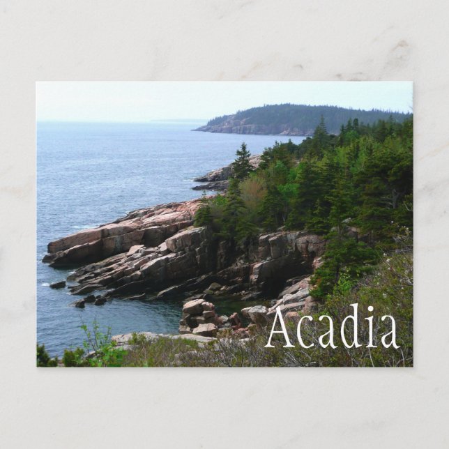 Cartão Postal Acadia National Park Shoreline, Maine (Frente)