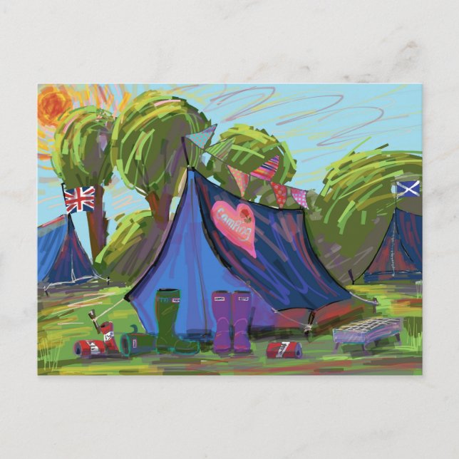 Cartão Postal Acampamento (Frente)
