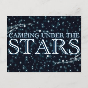 Cartão Postal Acampamento sob as estrelas