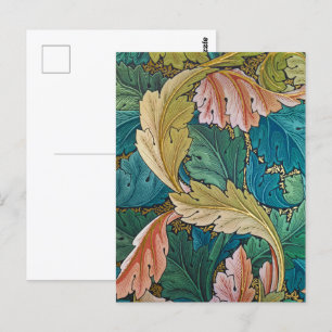 Cartão Postal Acanthus, Wallpaper por William Morris