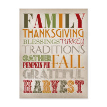 Cartão postal - Ação de Graças