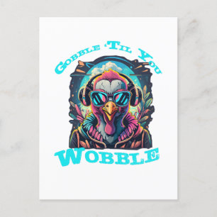 Cartão Postal Ação de Graças à Turquia Wobble
