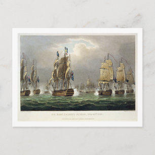 Cartão Postal Ação de Sir Robert Calder, 22 de julho de 1805, 