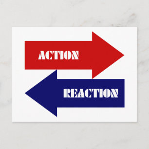 Cartão Postal Ação-Reação