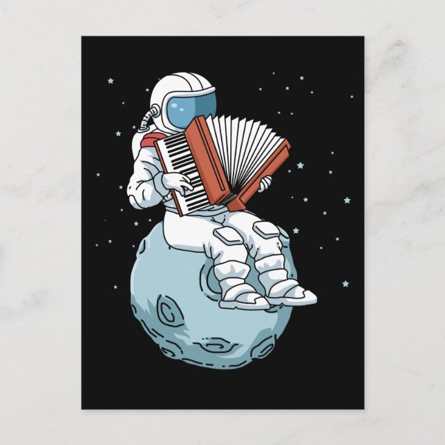 Cartão Postal Accordion Gift Men Accordion Music Gift Accordion (Frente)