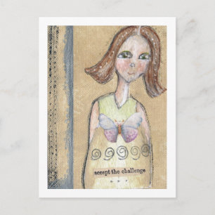 Cartão Postal Aceite o desafio