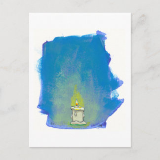 Cartão Postal Acendemos uma Vela e damos aos Obrigados uma arte 