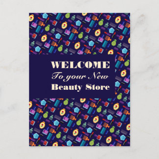 Cartão Postal Acessórios de beleza Beauticista e cabeleireiro Gi