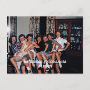 Cartão Postal Achamos que você poderia usar uma perna para cima!