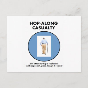 Cartão Postal Acidente De salto Ao Longo - Até A Hip Ser Substit