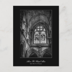 Cartão Postal Acima Do Altar Da Capela, Vidro Arrefecido