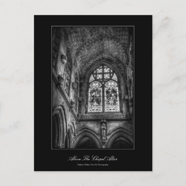 Cartão Postal Acima Do Altar Da Capela, Vidro Arrefecido (Frente)
