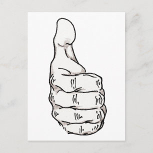 Cartão Postal Acima dos polegares