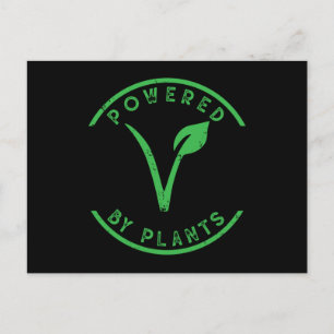 Cartão Postal Acionado por Plantas Estilo de Vida Vegan