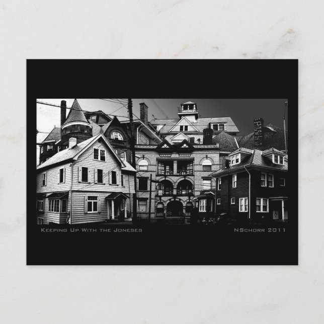 Cartão Postal Acompanhando a colagem digital Joneses Urban (Frente)