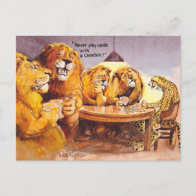Cartão Postal Aconselhamento do pôquer (Frente)