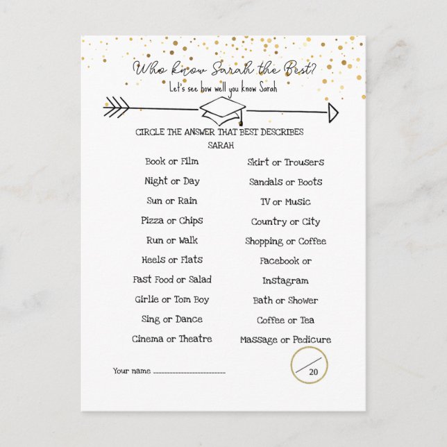 Cartão Postal Aconselhamento para Formando e como você sabe ao l (Frente)