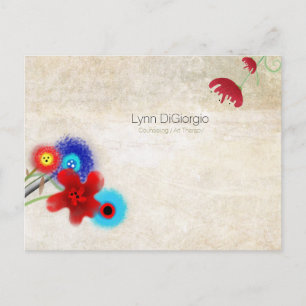 Cartão Postal Aconselhamento/Terapia de Arte