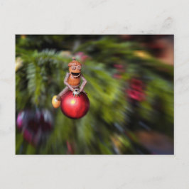 Cartão Postal Acorn elves no Natal