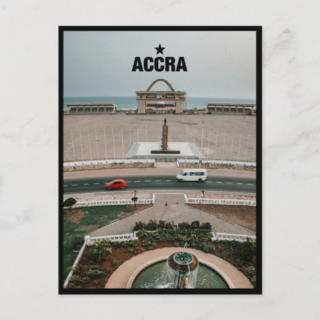 Cartão Postal Acra - Gana (Frente)