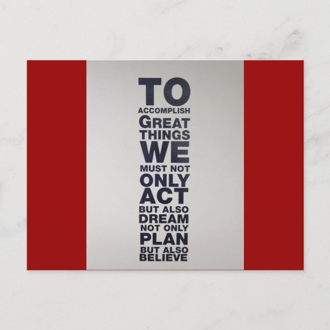 Cartão Postal acreditar (Frente)