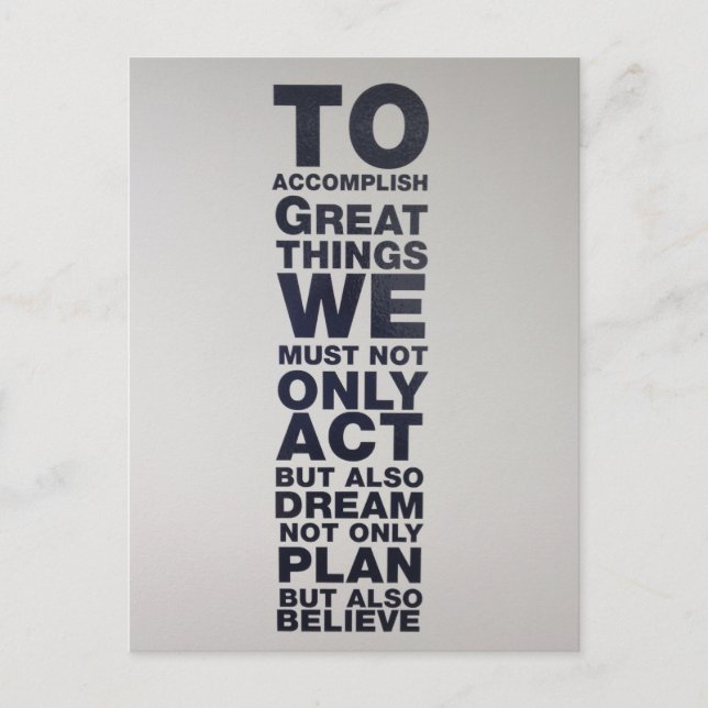 Cartão Postal acreditar (Frente)