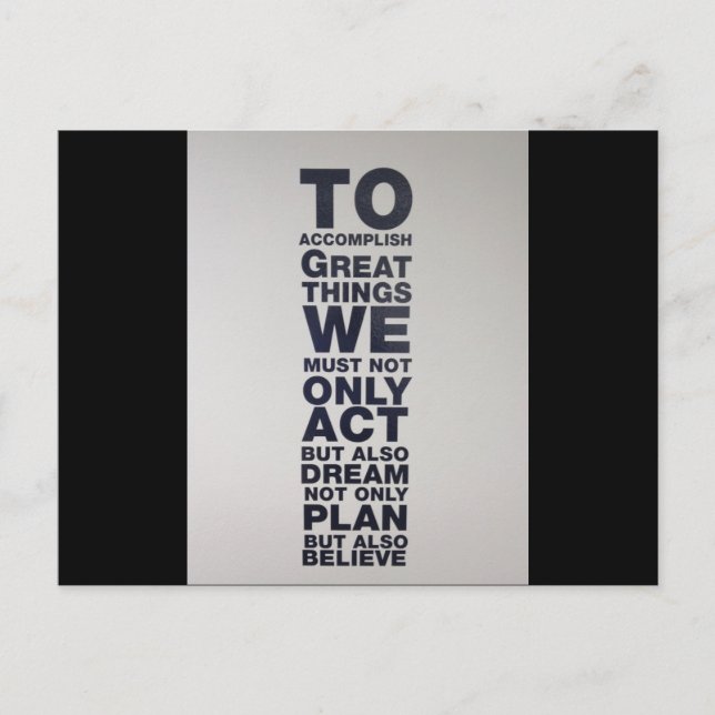 Cartão Postal acreditar (Frente)