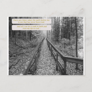 Cartão Postal Acredite - "Ande na Fé"