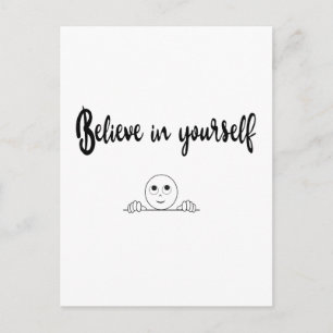 Cartão Postal Acredite Em Seu Próprio Texto E Imagem