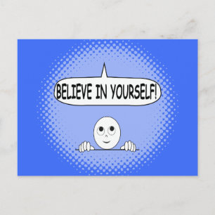 Cartão Postal Acredite Em Você Mesmo Pensamento Positivo