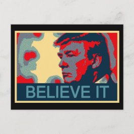 Cartão Postal Acredite - Presidente Donald Trump