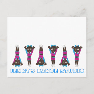 Cartão Postal Acrobática de ginástica Personalizada do Gym Dance