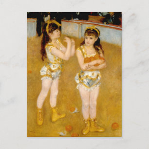 Cartão Postal Acrobats de Renoir no Cirque Fernando (1879)