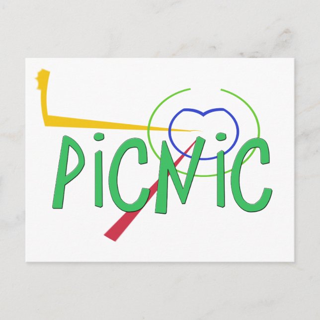 Cartão Postal Acrônimo engraçado - PICNIC (Frente)