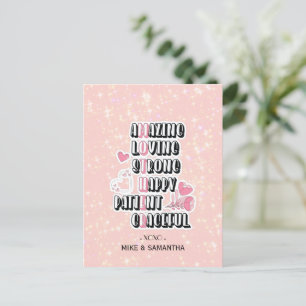 Cartão Postal Acrônimo Mãe Floral DIA DE AS MÃES