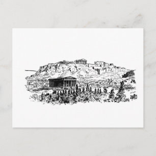 Cartão Postal Acrópole de Atenas