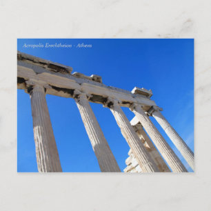 Cartão Postal Acropolis Erechtheion - Atenas