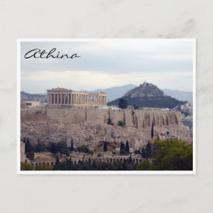 Cartão Postal acropolis hill athína