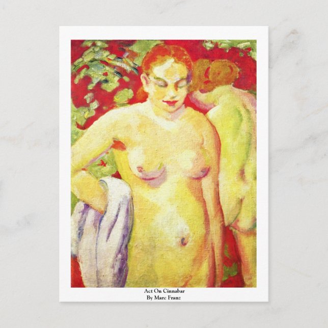 Cartão Postal Act On Cinnabar By Marc Franz (Frente)