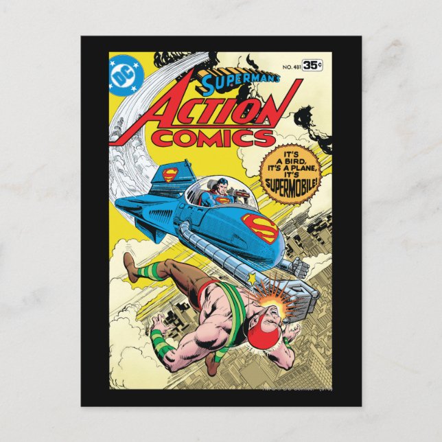 Cartão Postal Action Comics #481 (Frente)