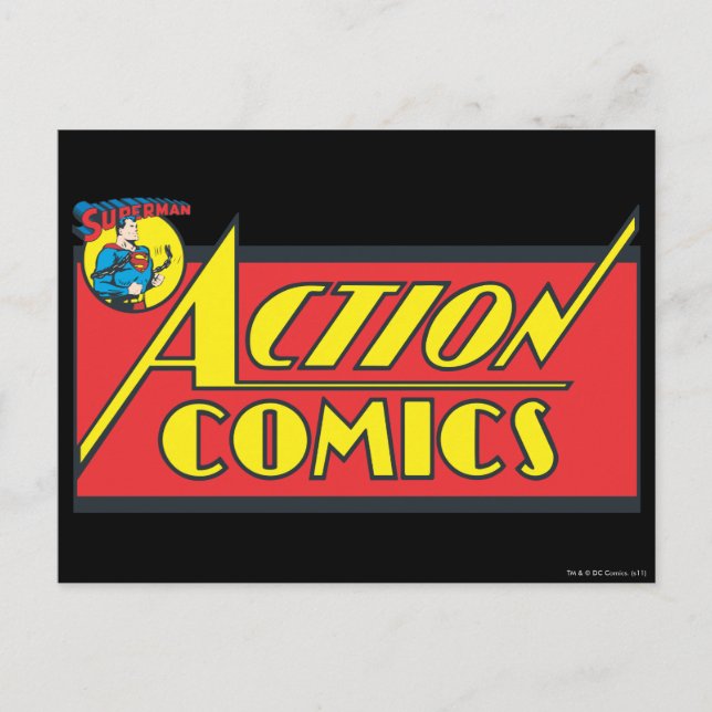 Cartão Postal Action Comics - Superman (Frente)