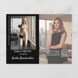 Cartão Postal Actor Promo Card | 3 Photo Composite Postcard